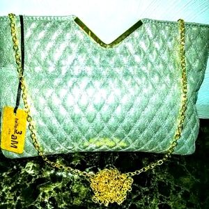 NEW! CUTE! BIG SILVER BAG!!